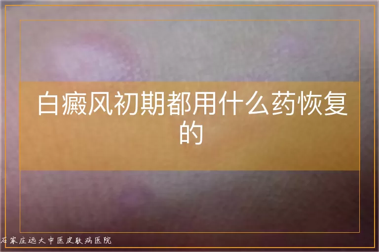 白癜风初期都用什么药恢复的